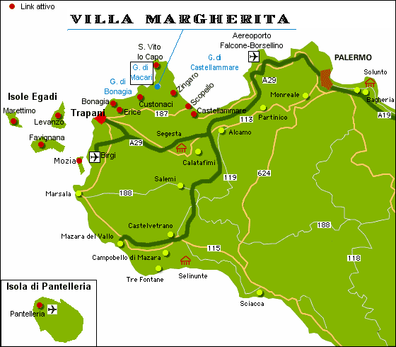 Cartina Sicilia dove siamo